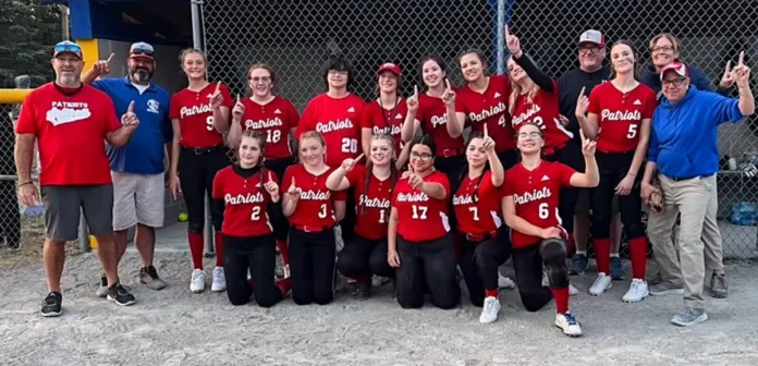 Team photo of CHA softball after first win