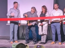 AuSable Artisan Village grand opening ribbon cutting ceremony