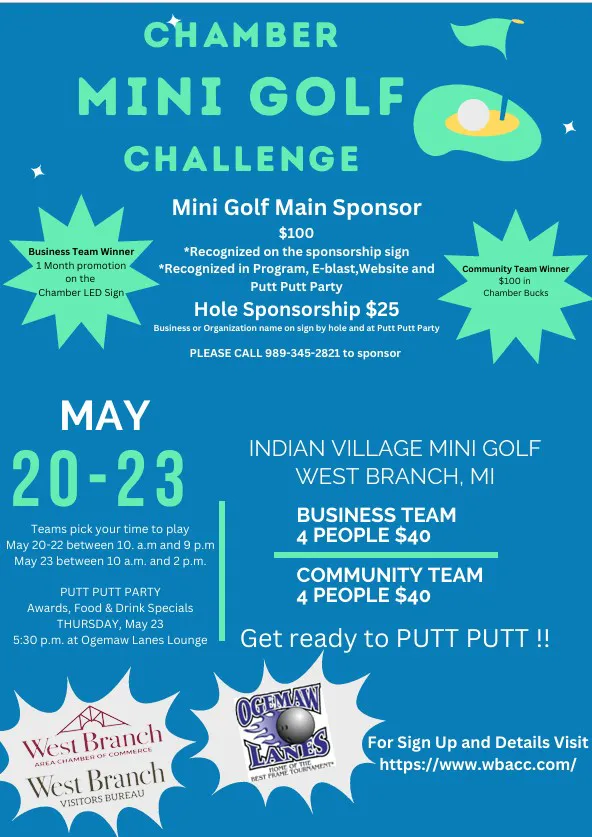 West Branch Chamber Mini Golf Challenge