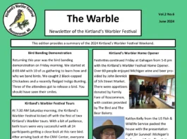 Kirtland's Warbler Festival newsletter
